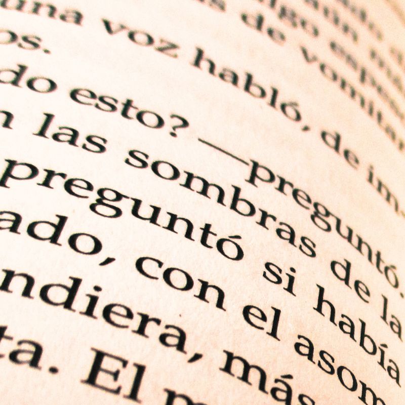 Spanish text